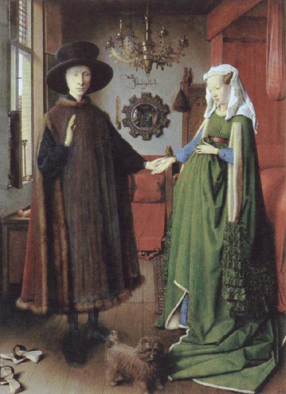 Jan Van Eyck Portrait of Giovanni Arnolfini and His Wife Germany oil painting art